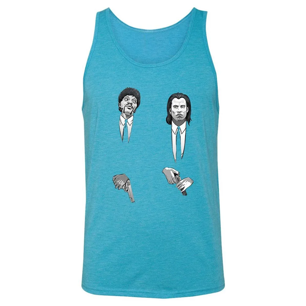Unisex Jersey Tank - P9XZ8XYF - Aqua Triblend - 3