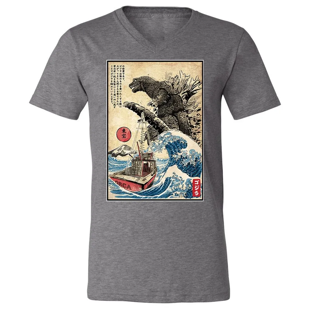 Unisex V-Neck T-Shirt - CB84T88J - Deep Heather - 13