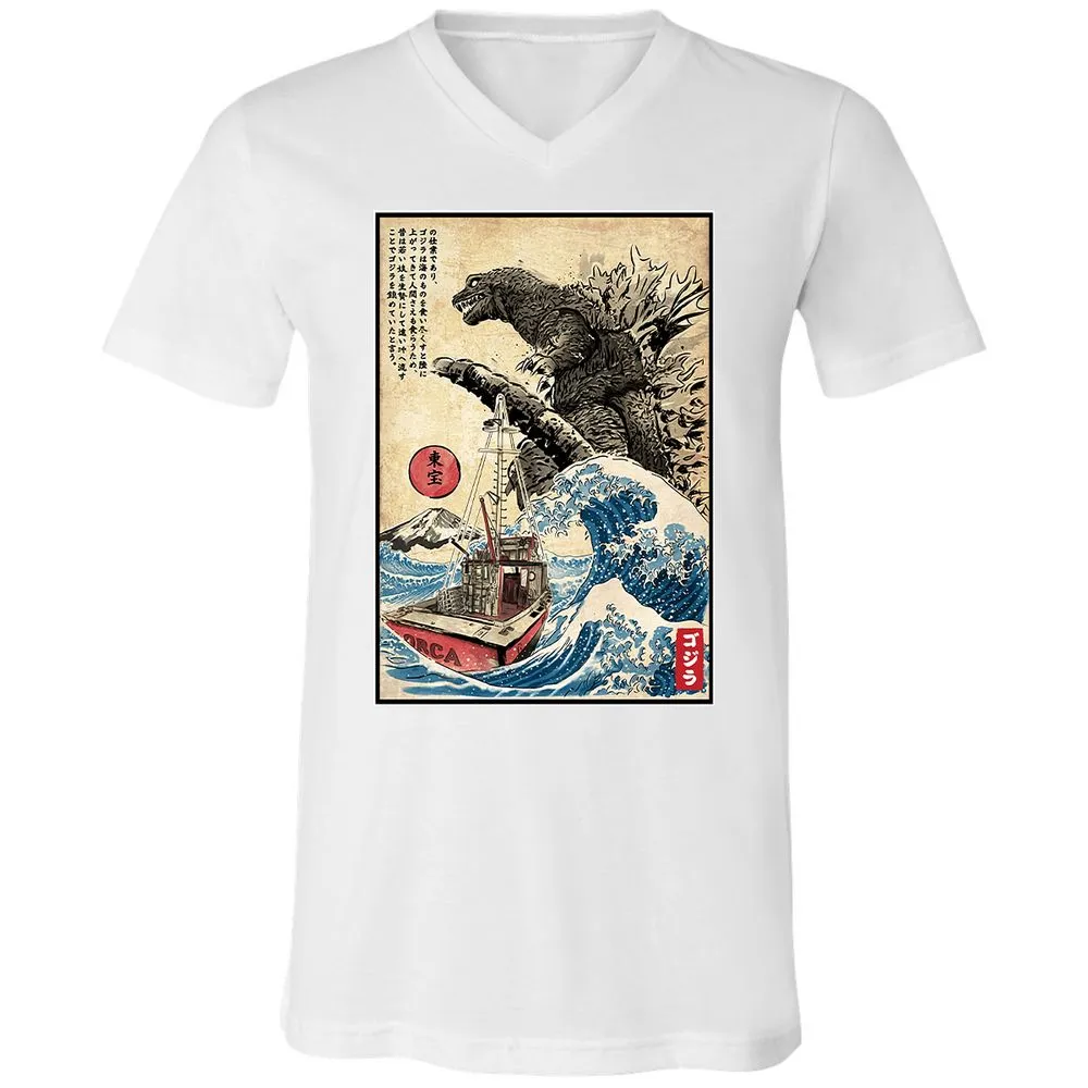 Unisex V-Neck T-Shirt - CB84T88J - White - 5
