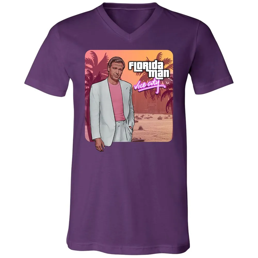 Unisex V-Neck T-Shirt - 9A638SXT - Team Purple - 9