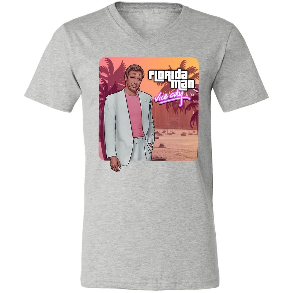 Unisex V-Neck T-Shirt - 9A638SXT - Athletic Heather - 7