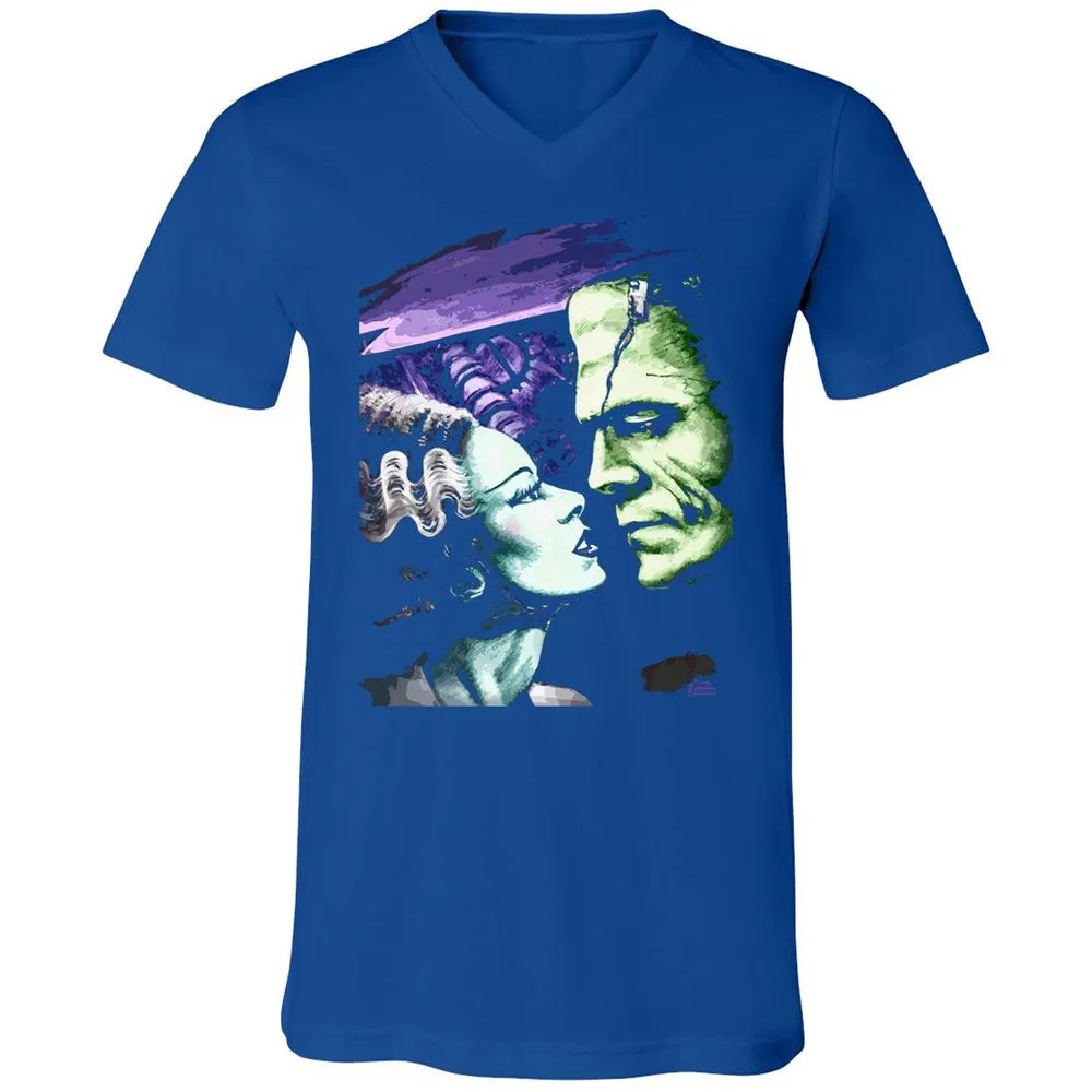 Unisex V-Neck T-Shirt - 8FCJXLRW - True Royal - 4