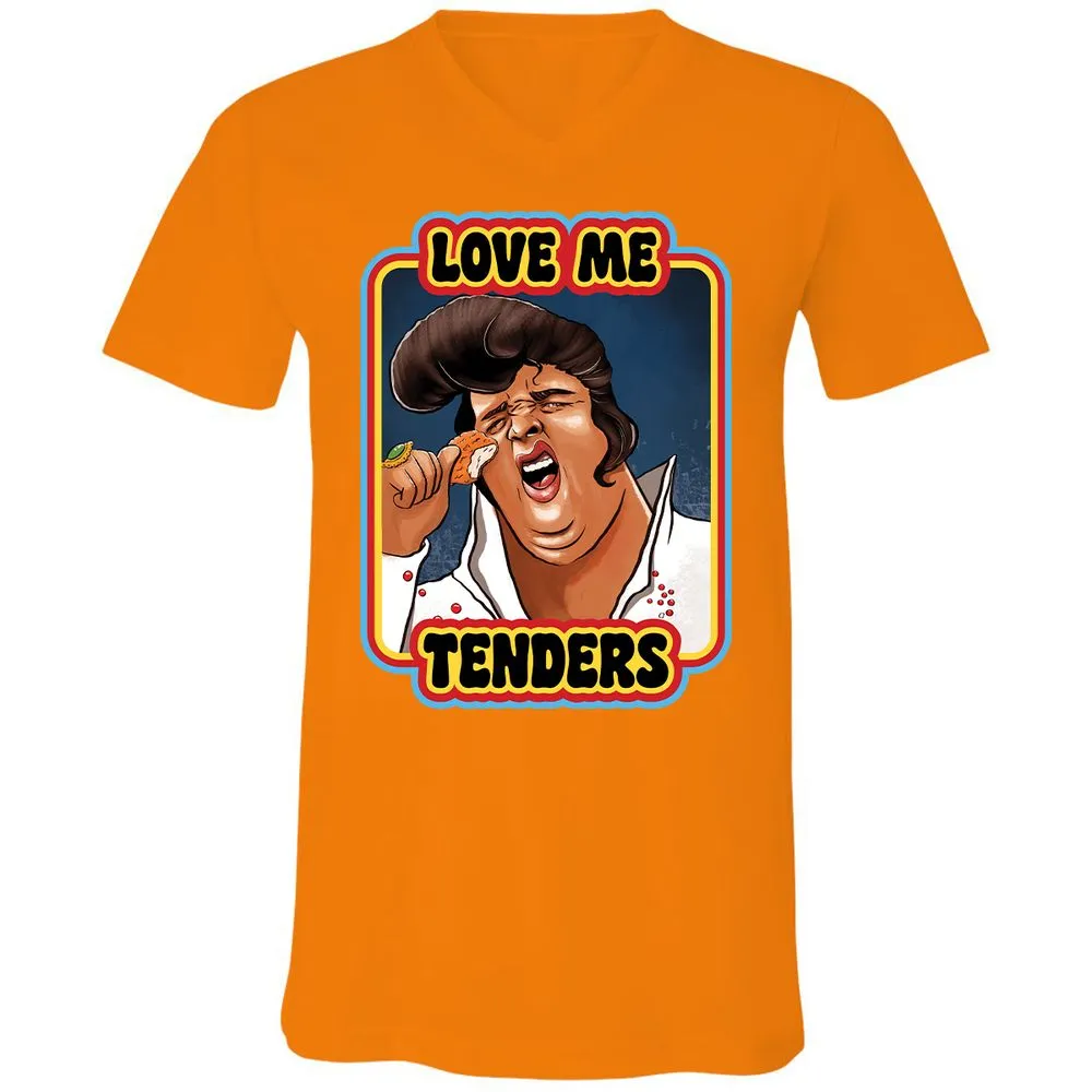 Unisex V-Neck T-Shirt - J9WAKS7N - Orange - 11