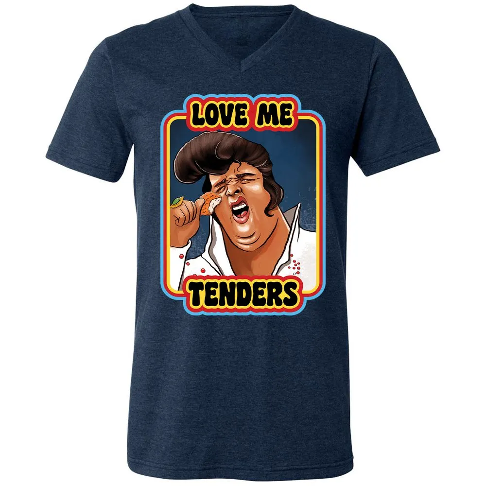 Unisex V-Neck T-Shirt - J9WAKS7N - Heather Navy - 15