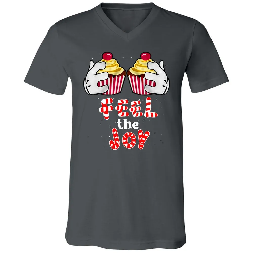 Unisex V-Neck T-Shirt - S6B8F59B - Asphalt - 12