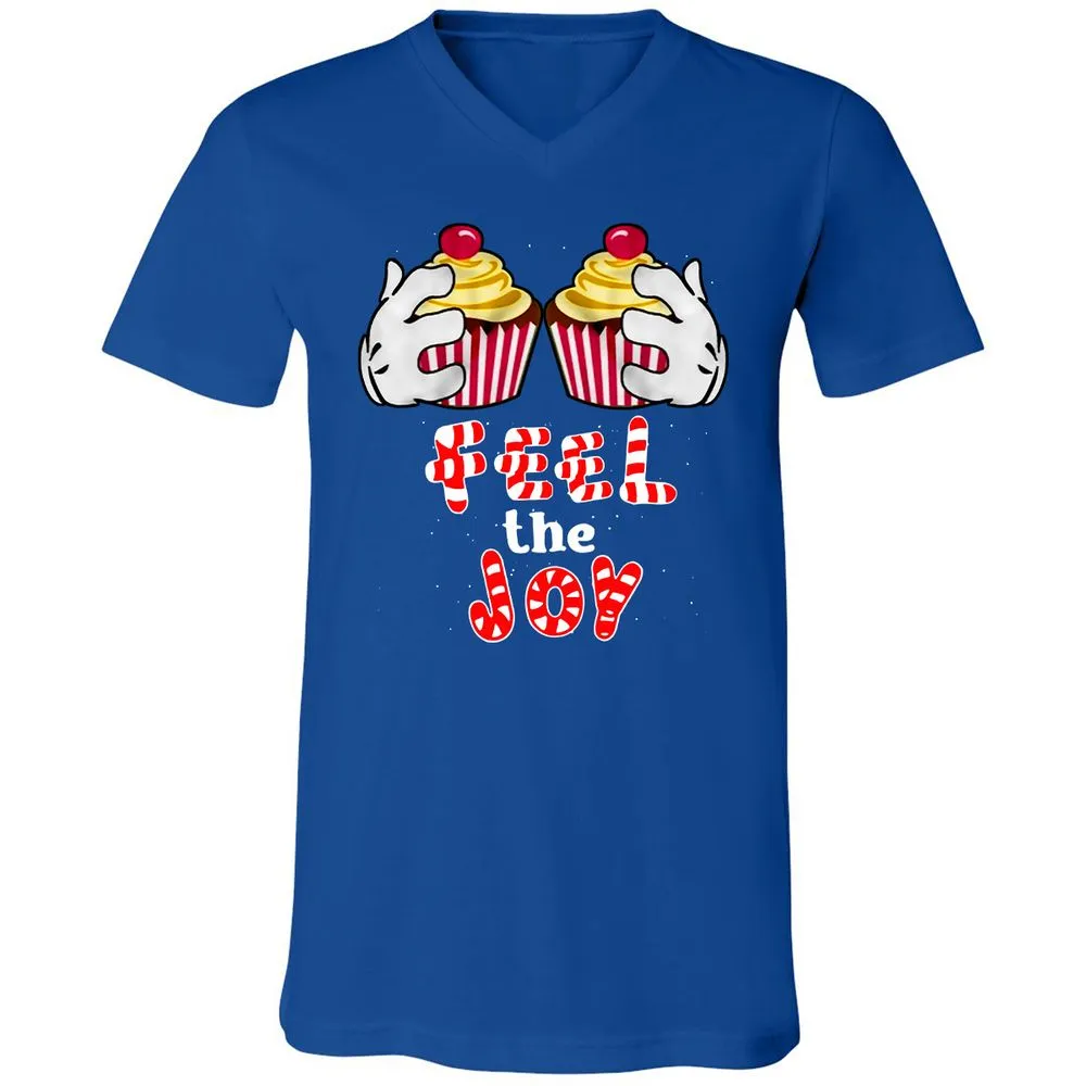 Unisex V-Neck T-Shirt - S6B8F59B - True Royal - 4
