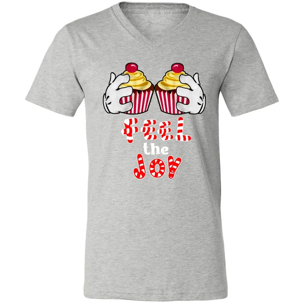 Unisex V-Neck T-Shirt - S6B8F59B - Athletic Heather - 7