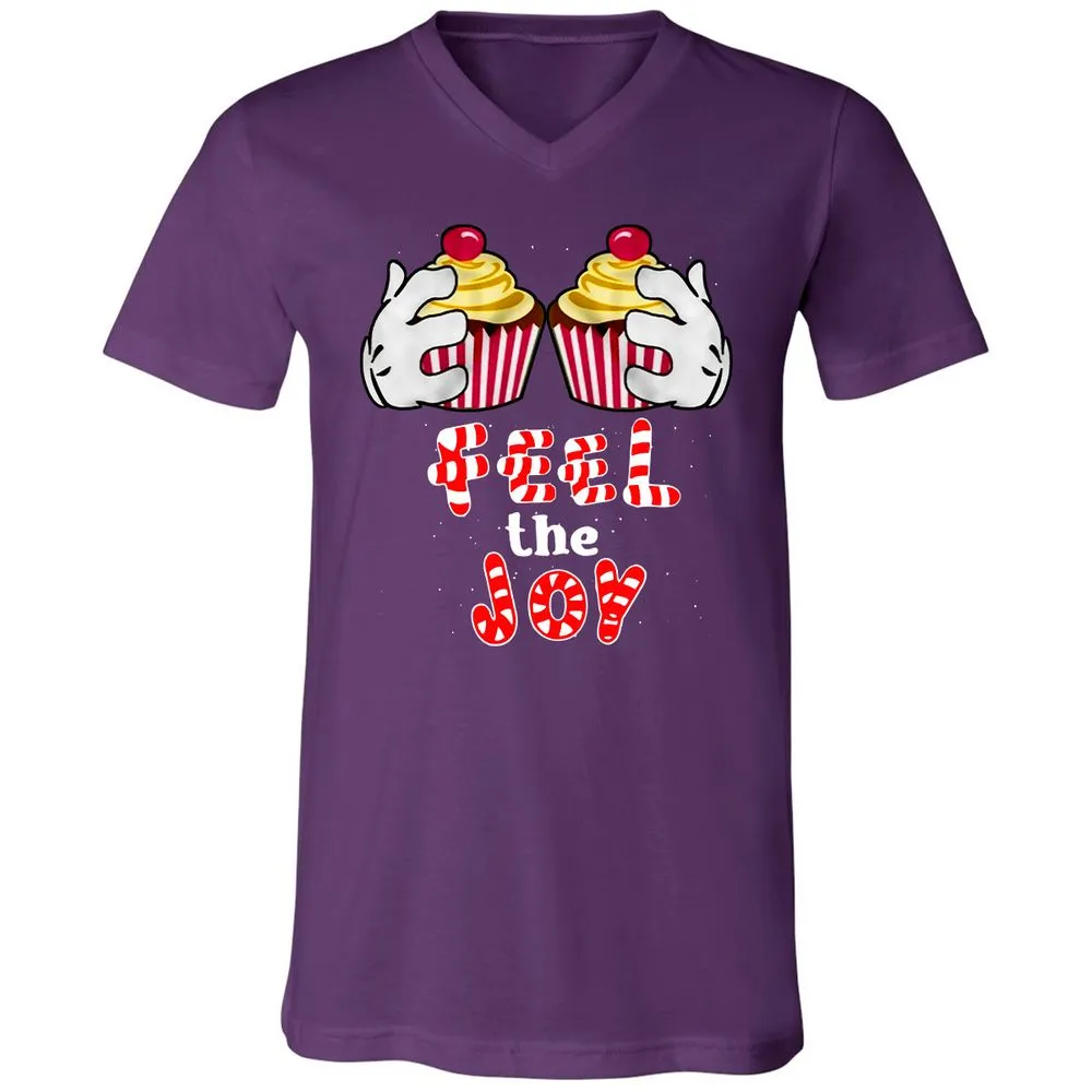 Unisex V-Neck T-Shirt - S6B8F59B - Team Purple - 9