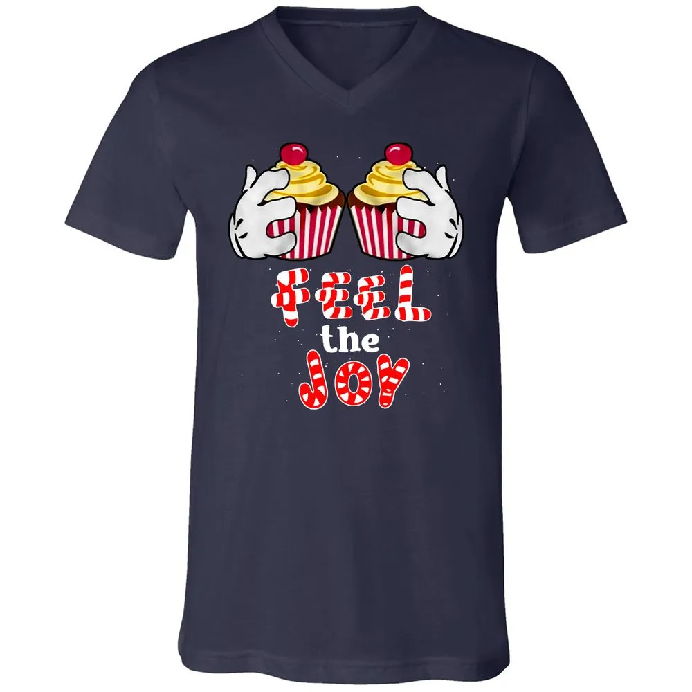 Unisex V-Neck T-Shirt - S6B8F59B - Navy - 2