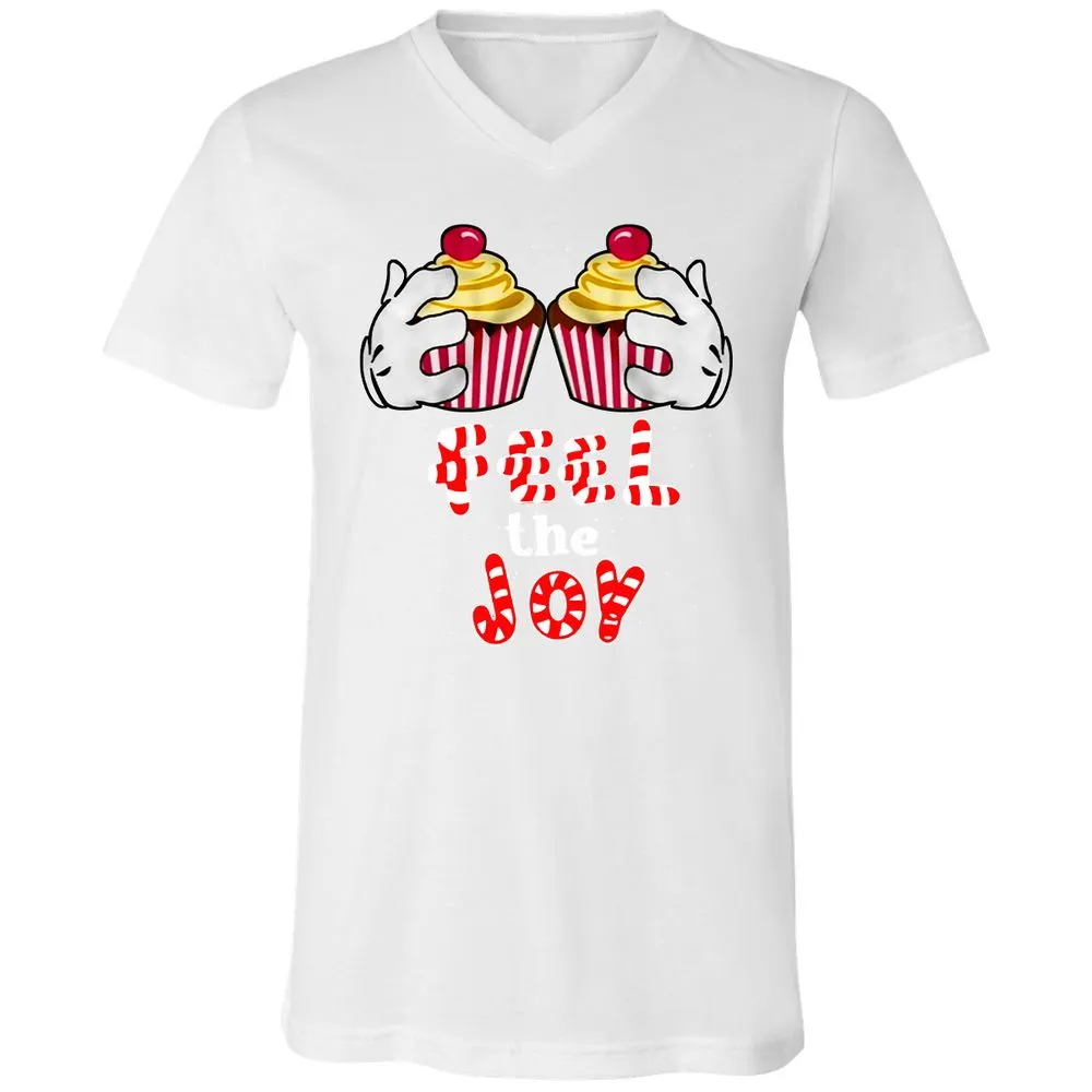 Unisex V-Neck T-Shirt - S6B8F59B - White - 5