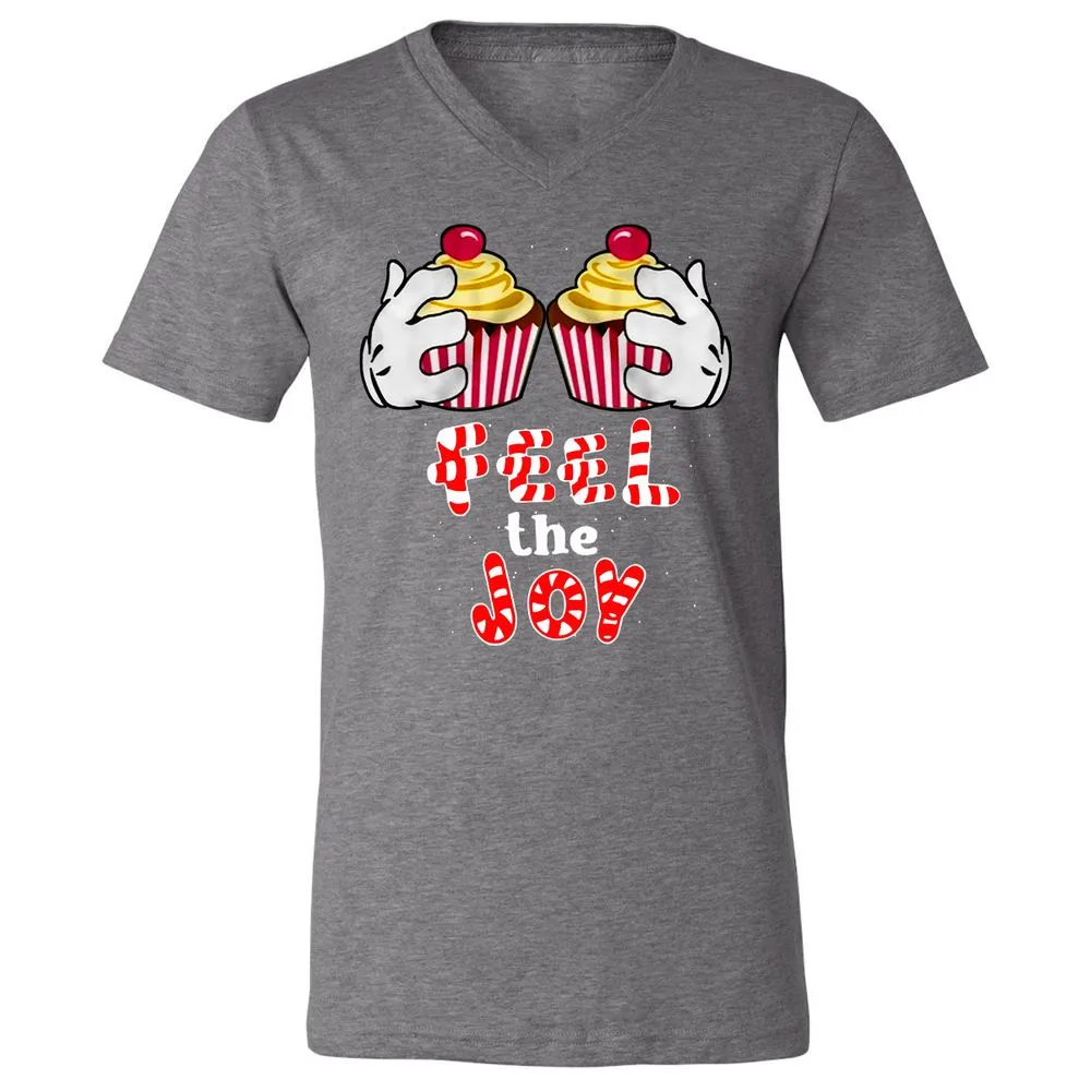 Unisex V-Neck T-Shirt - S6B8F59B - Deep Heather - 13