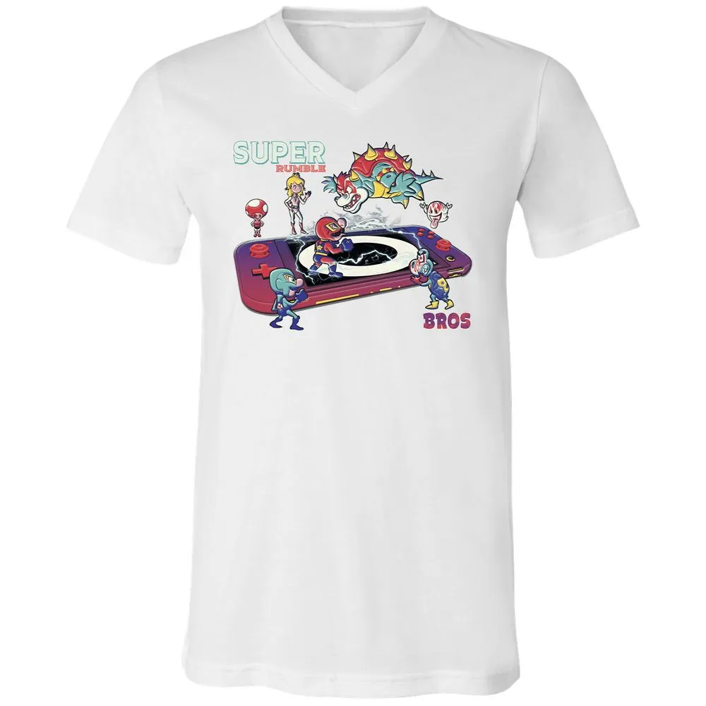 Unisex V-Neck T-Shirt - 8TKV3GJQ - White - 5