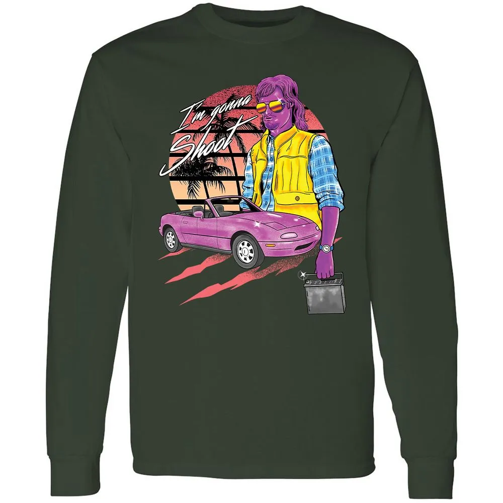 Long Sleeve T-Shirt - KZT8G1B5 - Forest Green - 4
