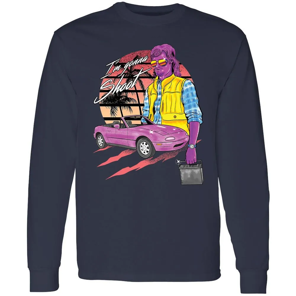 Long Sleeve T-Shirt - KZT8G1B5 - Navy - 2