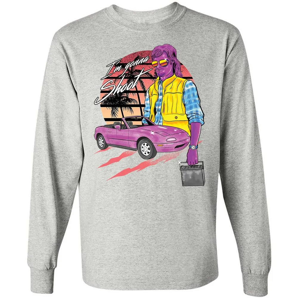 Long Sleeve T-Shirt - KZT8G1B5 - Ash - 7