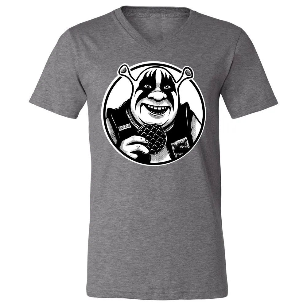 Unisex V-Neck T-Shirt - FEAMGZ36 - Deep Heather - 13