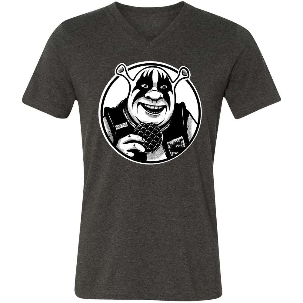 Unisex V-Neck T-Shirt - FEAMGZ36 - Dark Grey Heather - 8