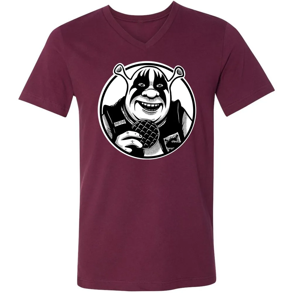 Unisex V-Neck T-Shirt - FEAMGZ36 - Maroon - 6