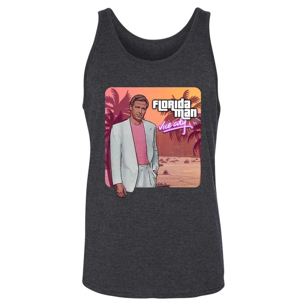 Unisex Jersey Tank - KF4AH61W - Dark Grey Heather - 6