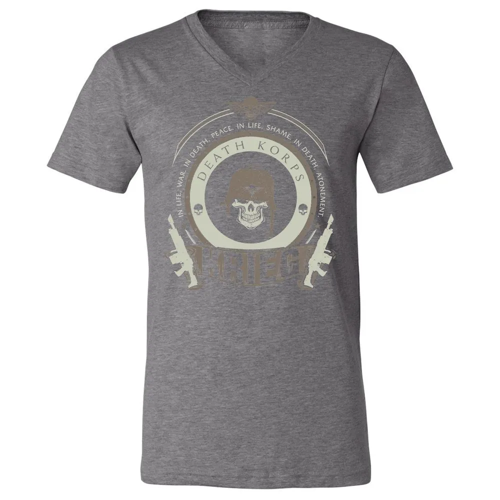 Unisex V-Neck T-Shirt - 9SHQZC1C - Deep Heather - 13