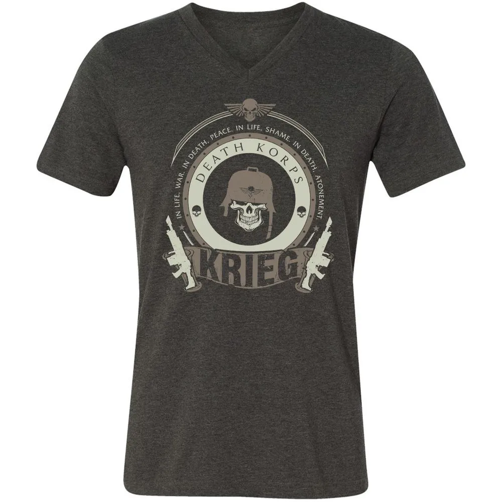 Unisex V-Neck T-Shirt - 9SHQZC1C - Dark Grey Heather - 8