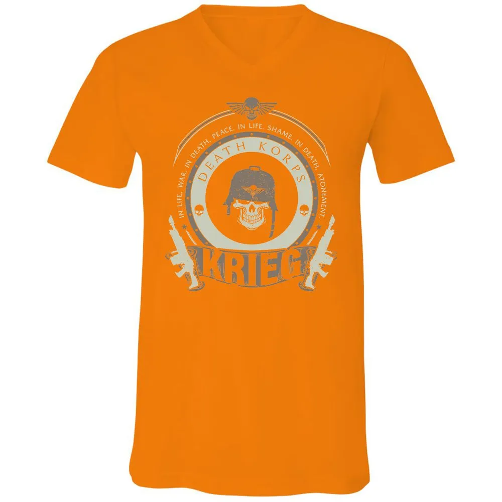 Unisex V-Neck T-Shirt - 9SHQZC1C - Orange - 11