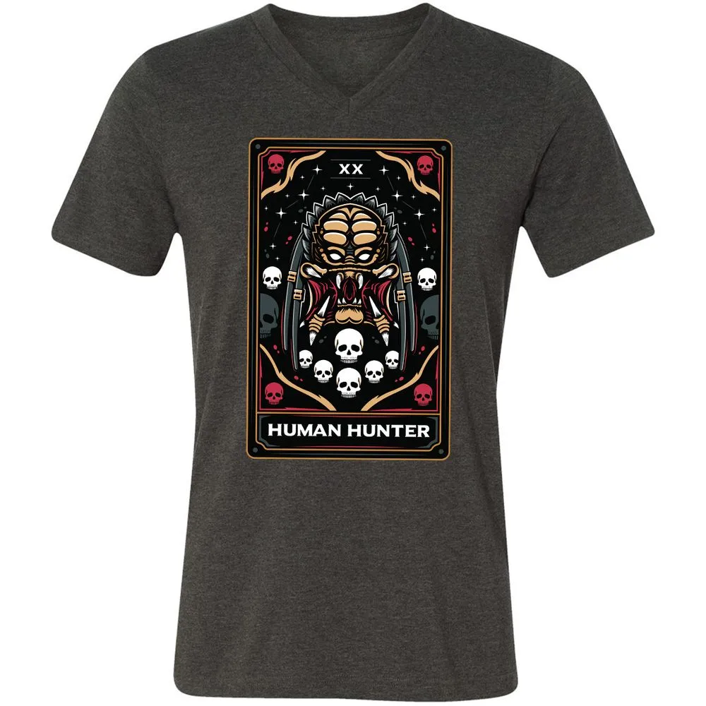 Unisex V-Neck T-Shirt - R54ATQTD - Dark Grey Heather - 8