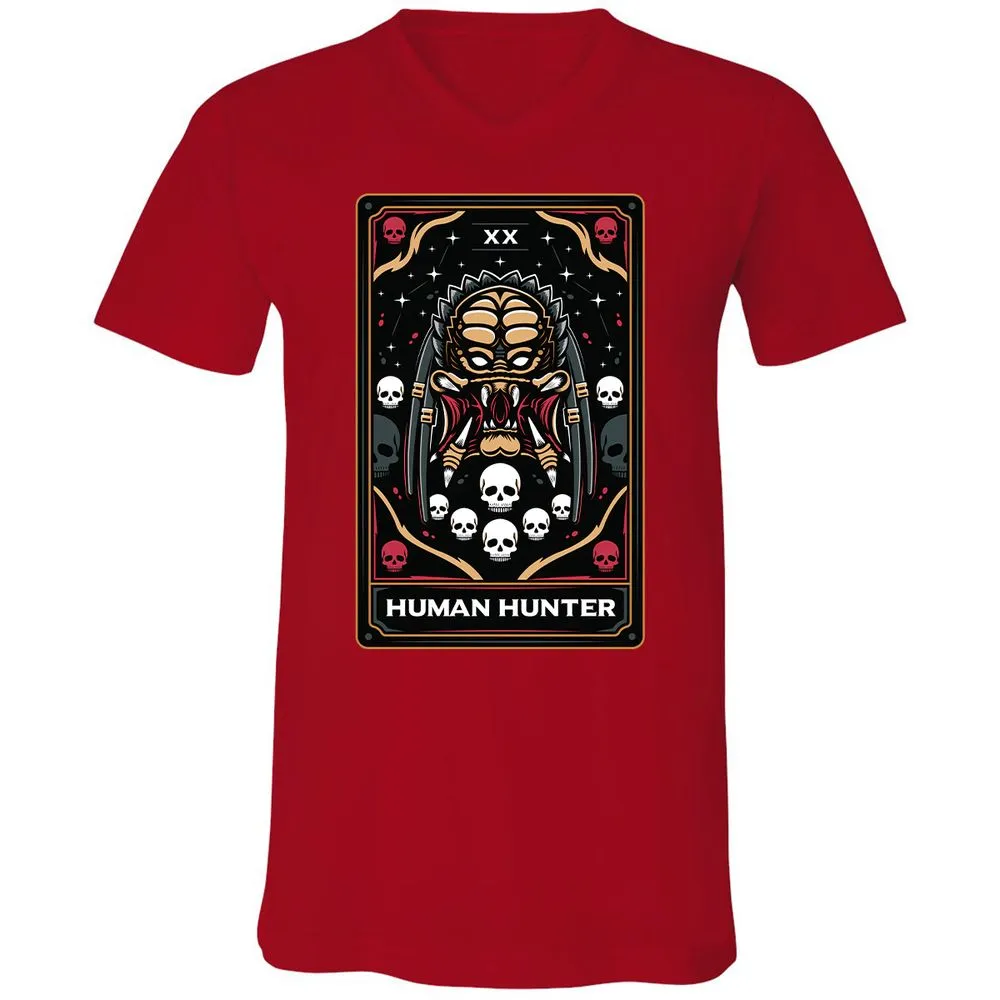 Unisex V-Neck T-Shirt - R54ATQTD - Red - 3
