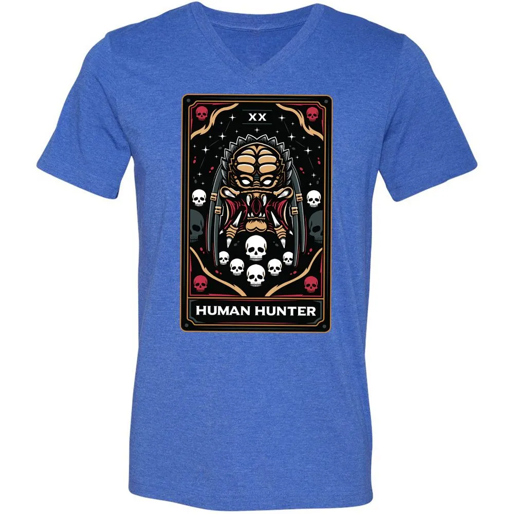 Unisex V-Neck T-Shirt - R54ATQTD - Heather True Royal - 14