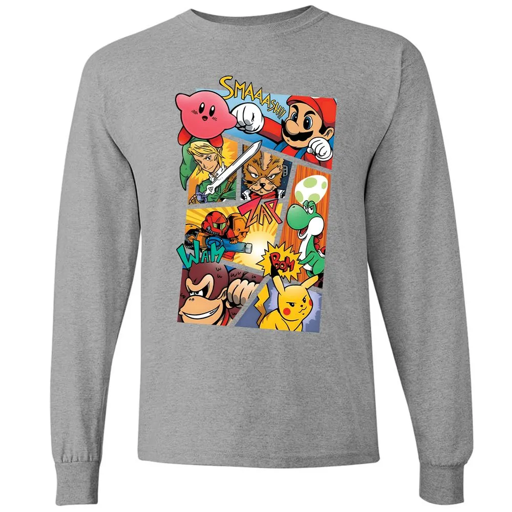 Long Sleeve T-Shirt - 7UTEJR31 - Graphite Heather - 6