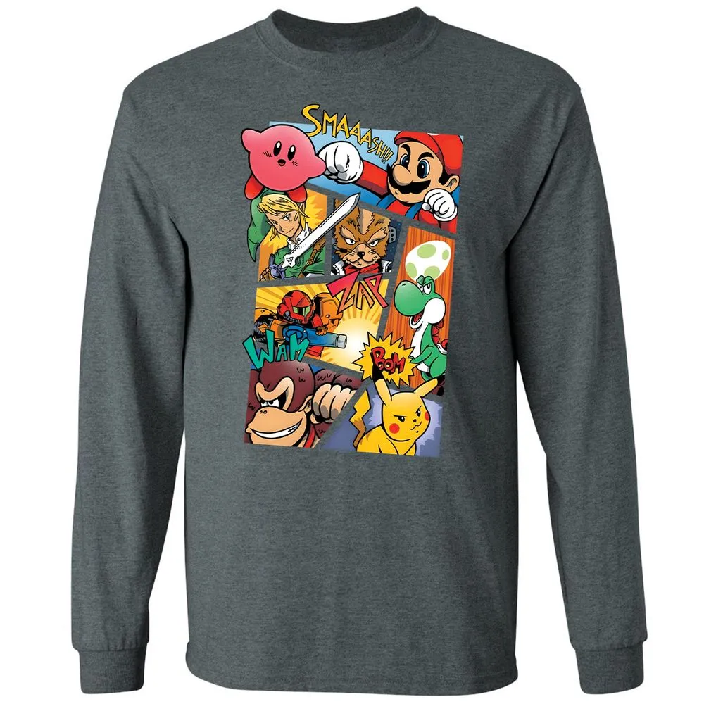 Long Sleeve T-Shirt - 7UTEJR31 - Dark Heather - 15