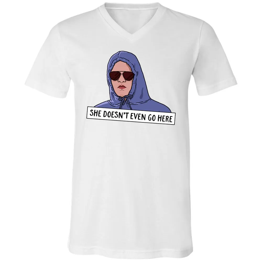 Unisex V-Neck T-Shirt - Z4CQ9BYG - White - 5