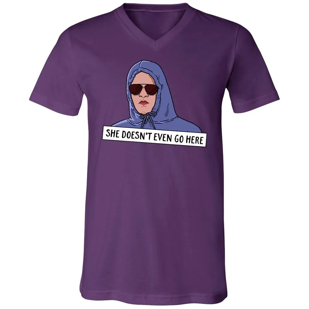 Unisex V-Neck T-Shirt - Z4CQ9BYG - Team Purple - 9