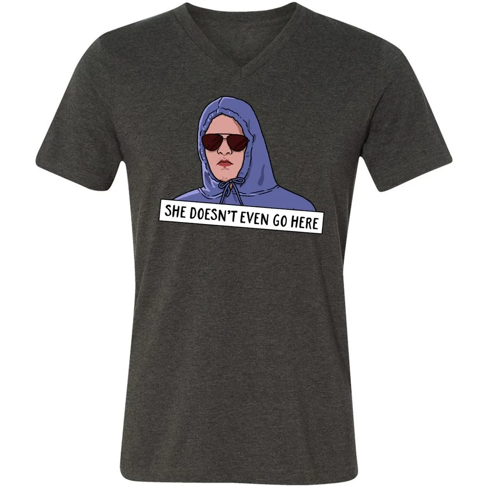 Unisex V-Neck T-Shirt - Z4CQ9BYG - Dark Grey Heather - 8