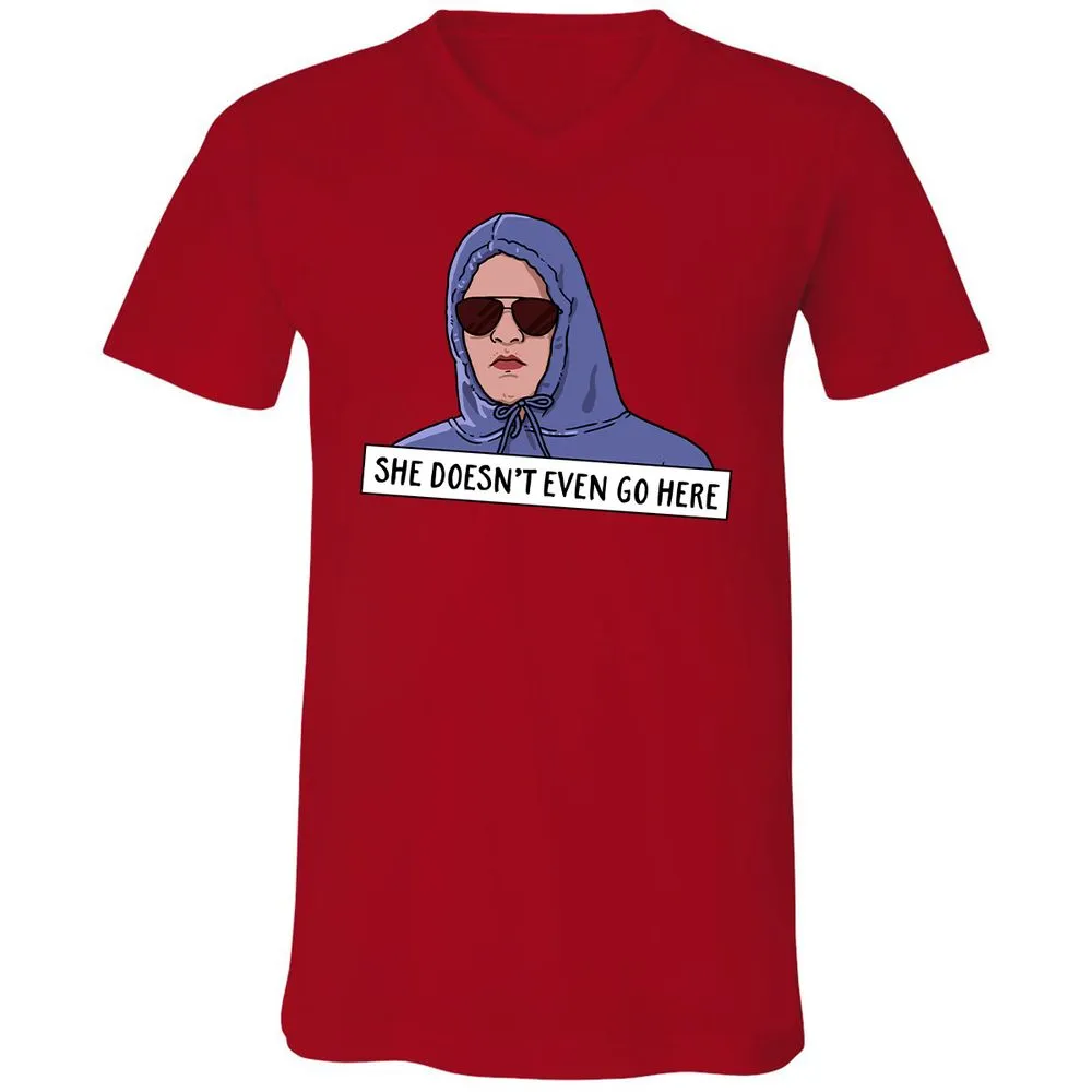 Unisex V-Neck T-Shirt - Z4CQ9BYG - Red - 3