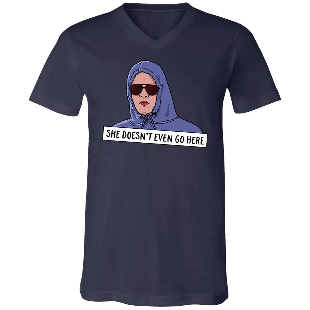 Unisex V-Neck T-Shirt - Z4CQ9BYG - Navy - 2