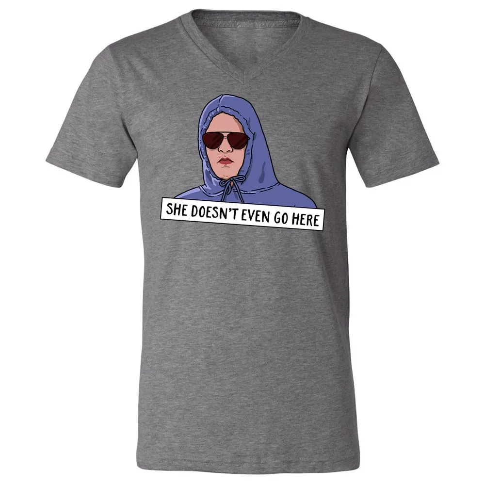 Unisex V-Neck T-Shirt - Z4CQ9BYG - Deep Heather - 13