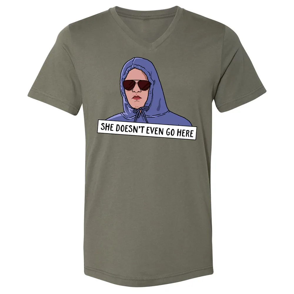 Unisex V-Neck T-Shirt - Z4CQ9BYG - Military Green - 10