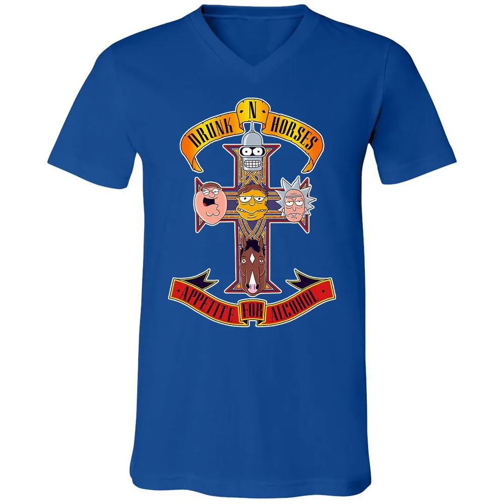 Unisex V-Neck T-Shirt - 48UHCCNW - True Royal - 4