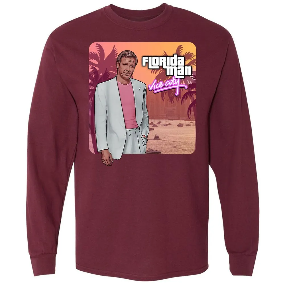 Long Sleeve T-Shirt - 96CPNVBL - Maroon - 11