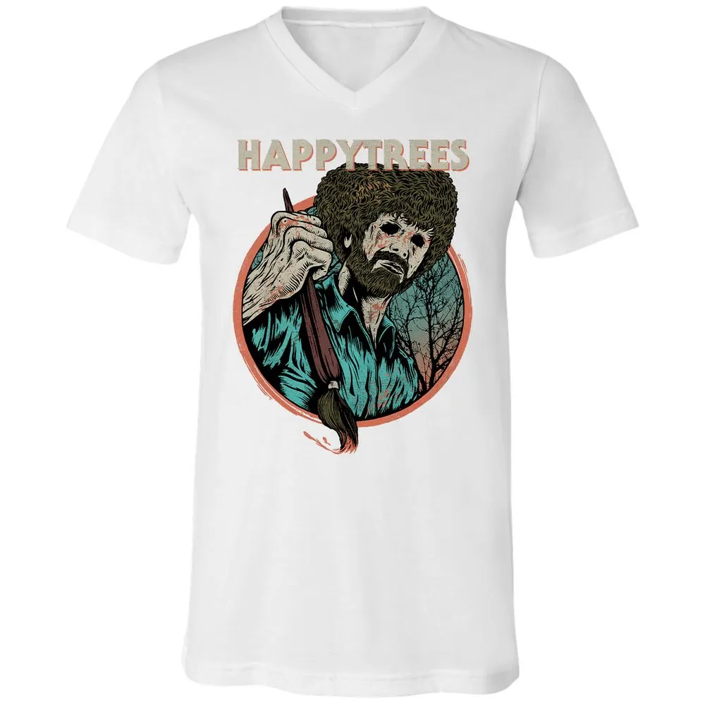 Unisex V-Neck T-Shirt - 8T4WKMW5 - White - 5