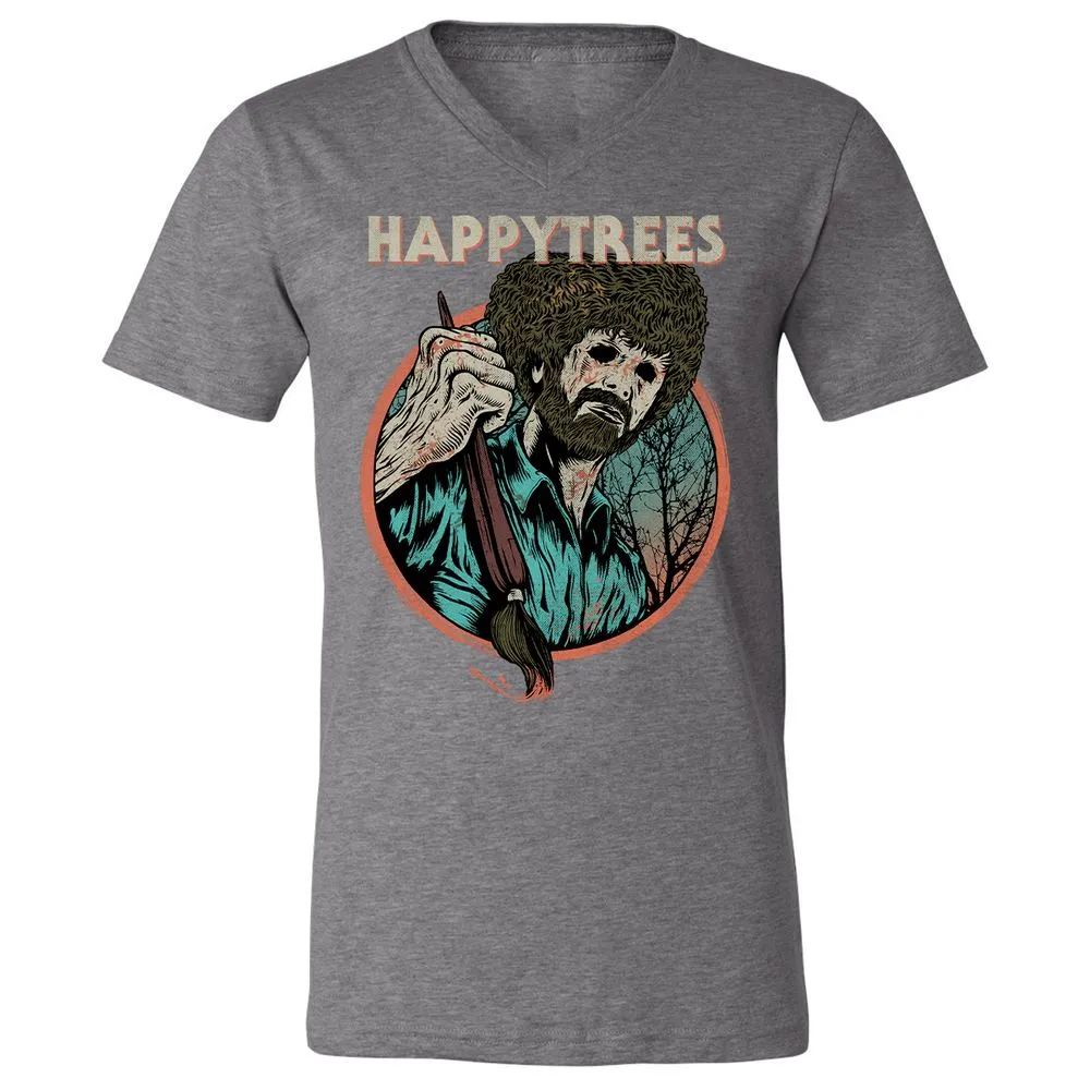 Unisex V-Neck T-Shirt - 8T4WKMW5 - Deep Heather - 13