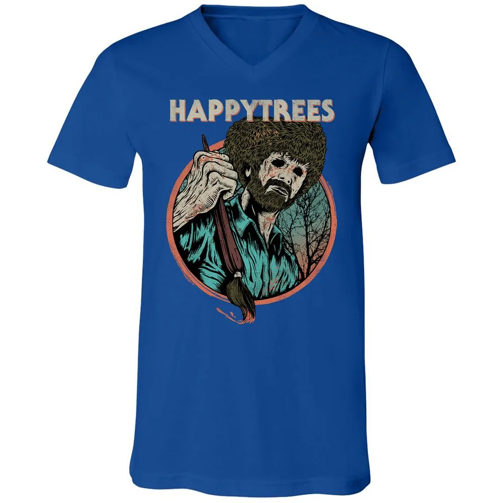 Unisex V-Neck T-Shirt - 8T4WKMW5 - True Royal - 4