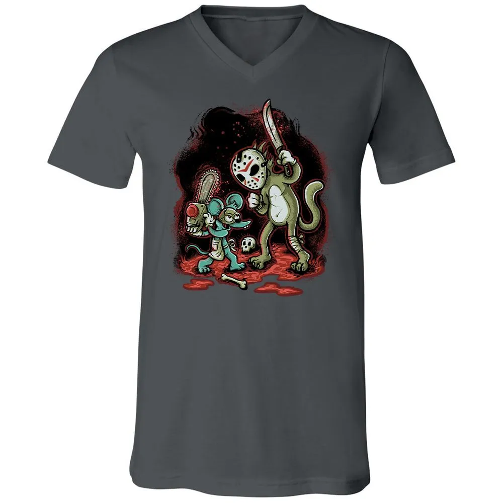 Unisex V-Neck T-Shirt - Y1M316Y4 - Asphalt - 12