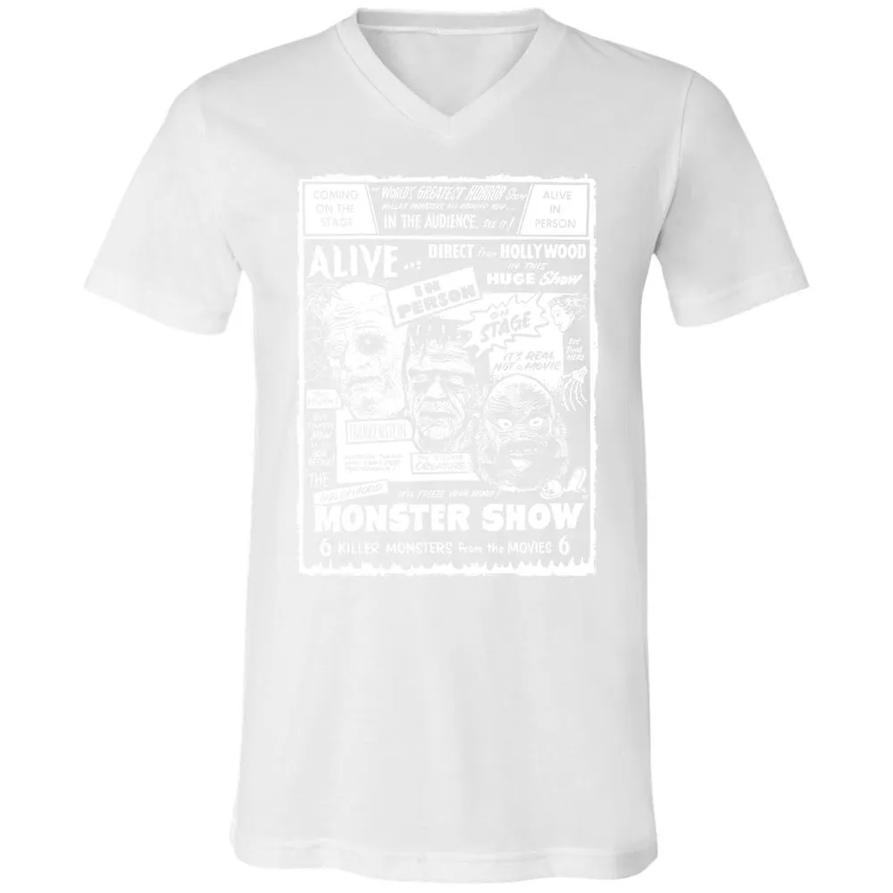 Unisex V-Neck T-Shirt - KCURS8MW - White - 5