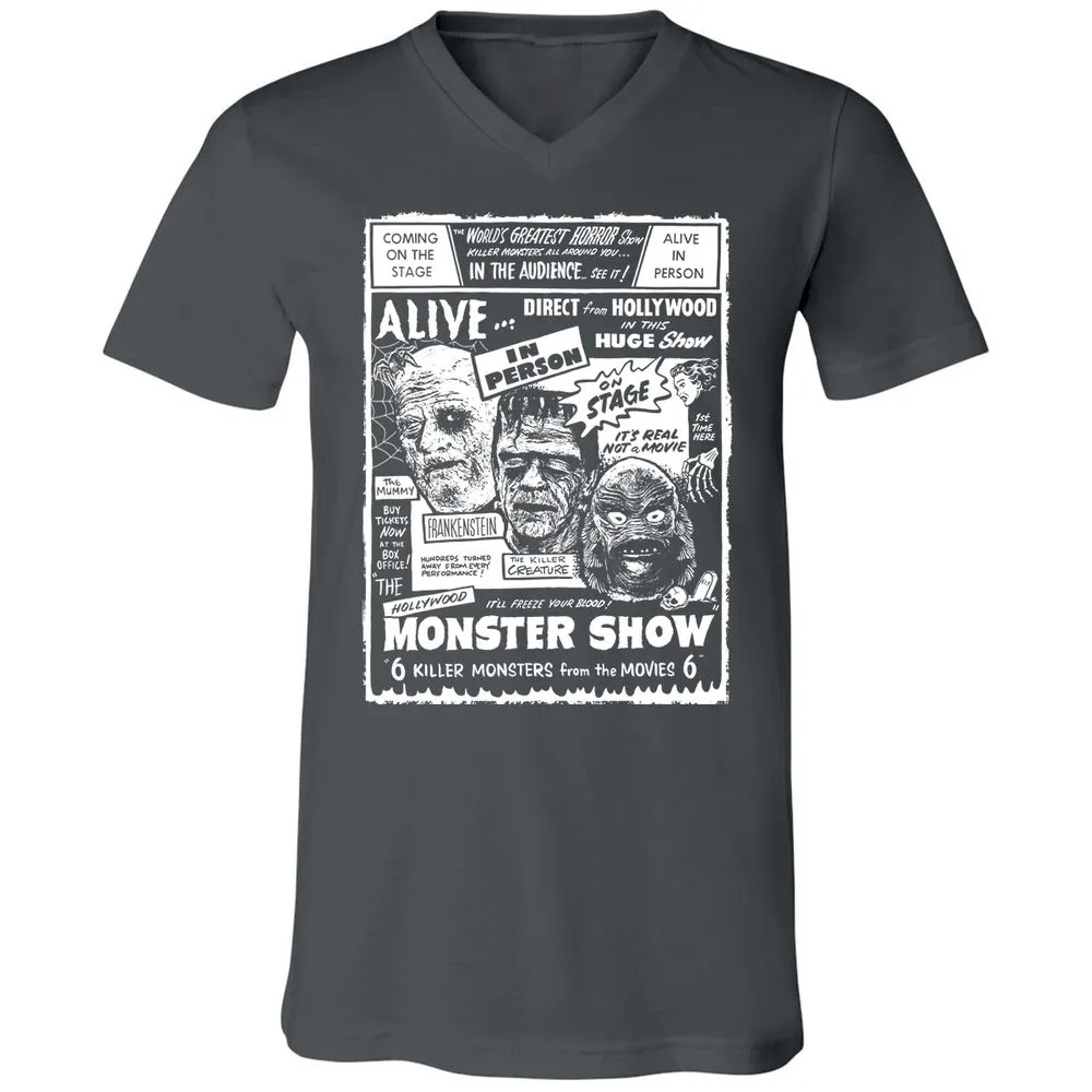 Unisex V-Neck T-Shirt - KCURS8MW - Asphalt - 12