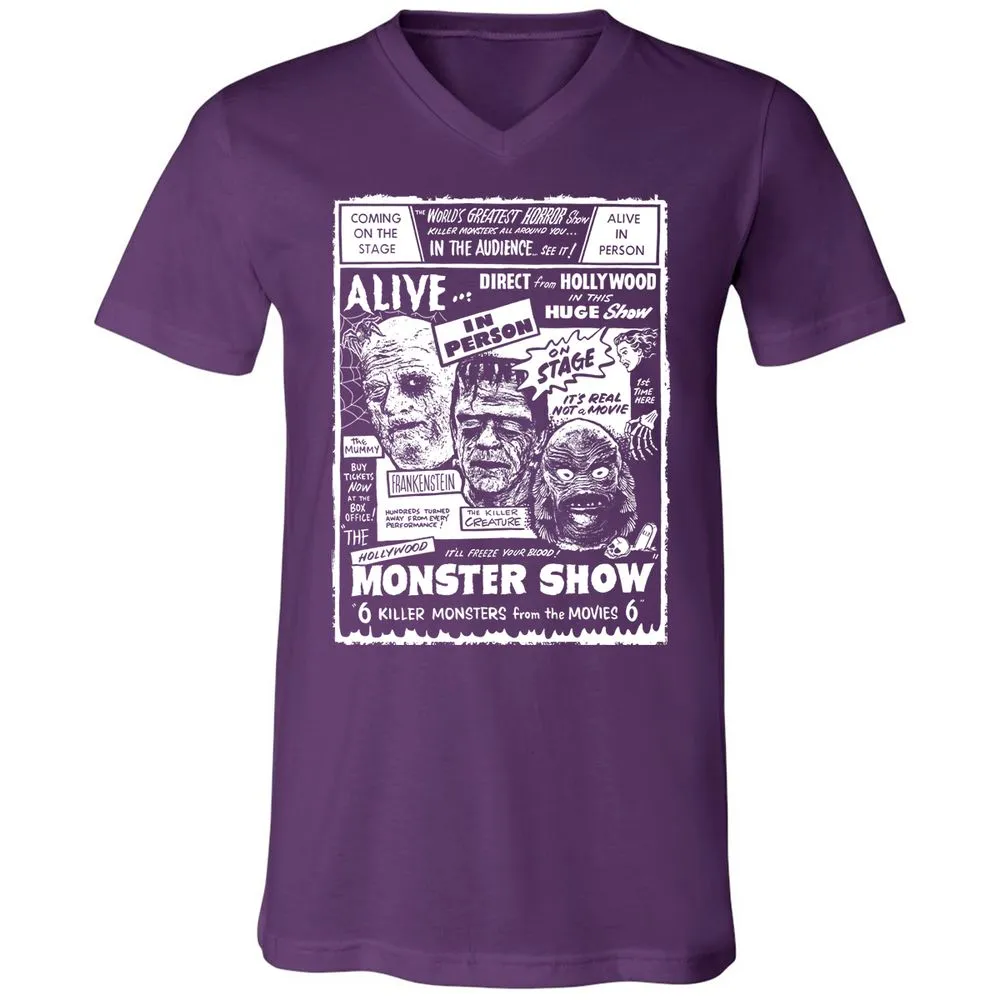 Unisex V-Neck T-Shirt - KCURS8MW - Team Purple - 9