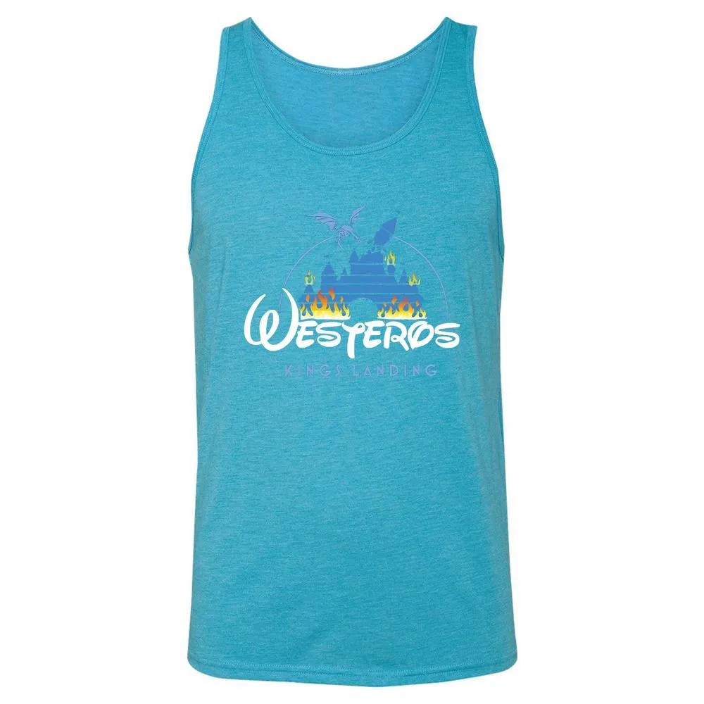 Unisex Jersey Tank - MB63M7G3 - Aqua Triblend - 3