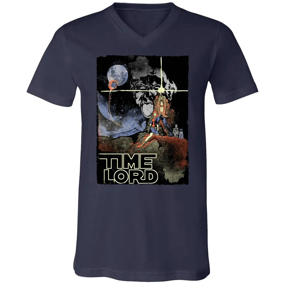 Unisex V-Neck T-Shirt - YR427ZBU - Navy - 2