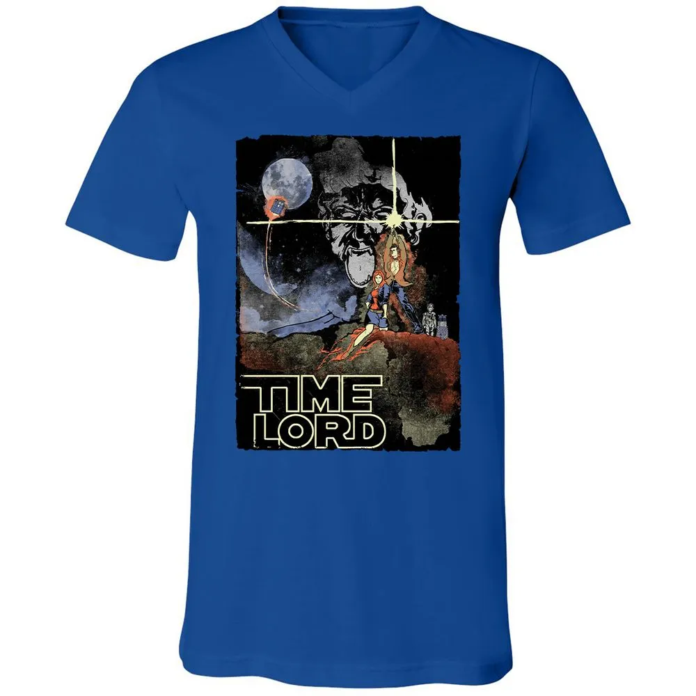 Unisex V-Neck T-Shirt - YR427ZBU - True Royal - 4